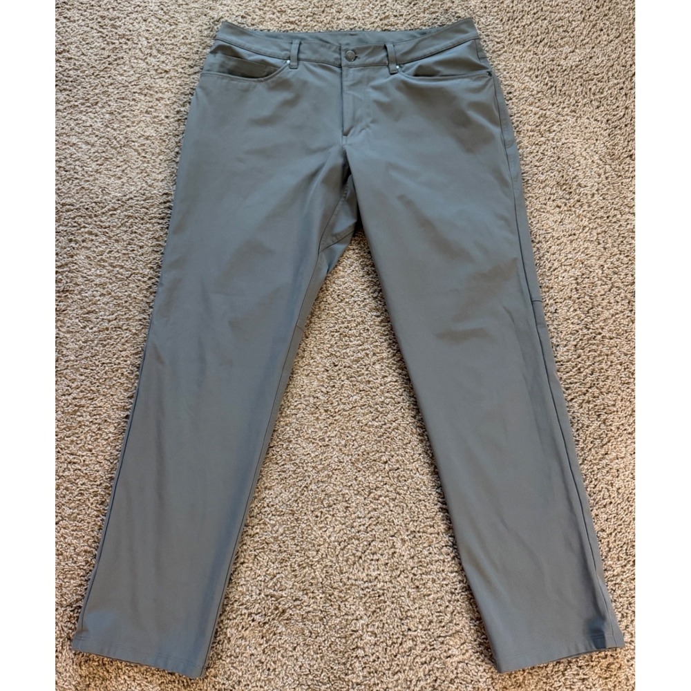 Lululemon ABC Pant Classic Warpstreme Gray Mens 34x30 Casual Trousers
